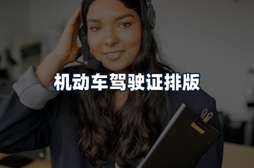 机动车驾驶证排版